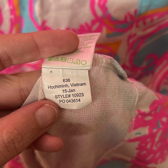 Lilly Pulitzer Feeling Tanked Whiting Shift Dress with Cut Out Back Size Small - Picture 4 of 8